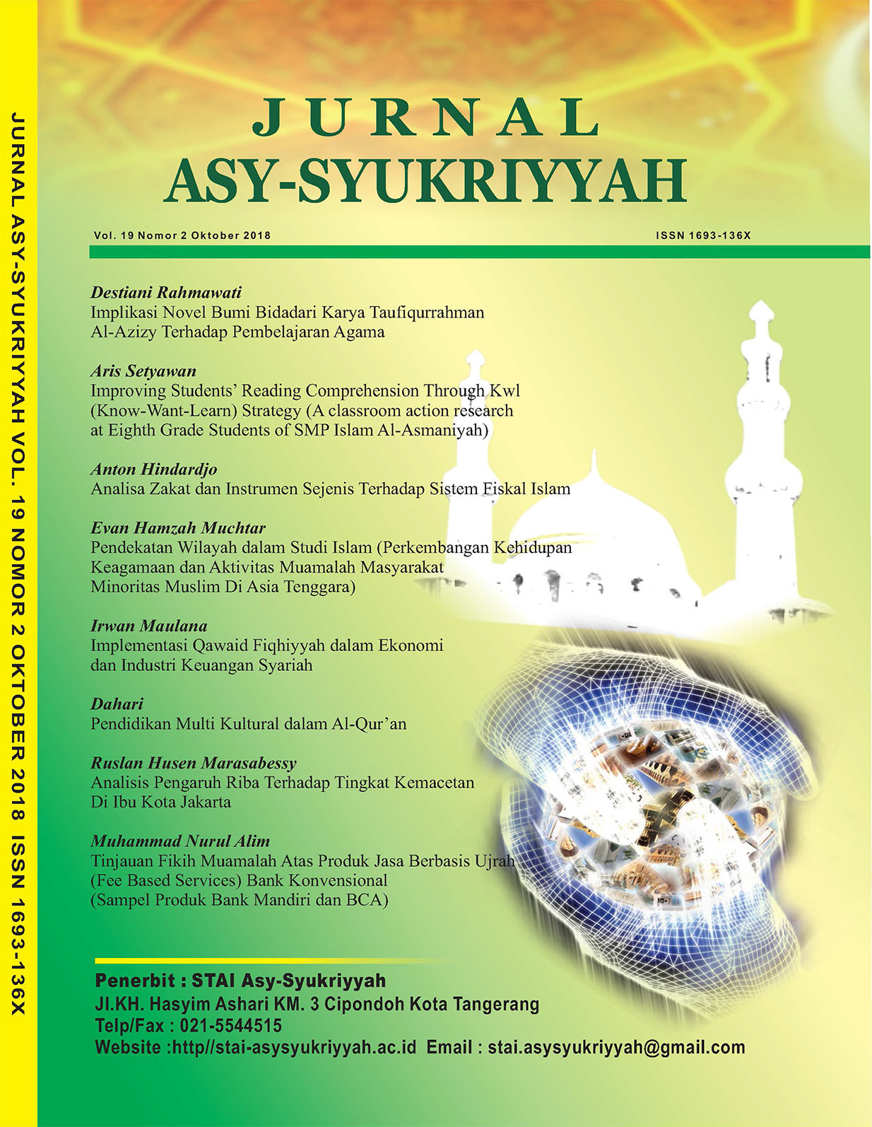					View Vol. 19 No. 2 (2018): Jurnal Asy-Syukriyyah
				